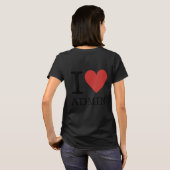 I ❤️ Admin voor werknemer CUSTOM Women's T-shirt (Achterkant volledig)