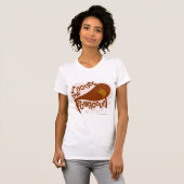 I Adore Pompadour Retro Hairdo Cartoon Slogan T-shirt (Voorkant volledig)