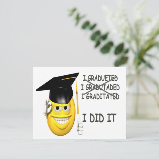 I Afgestudeerd Kaart (Staand voorkant)