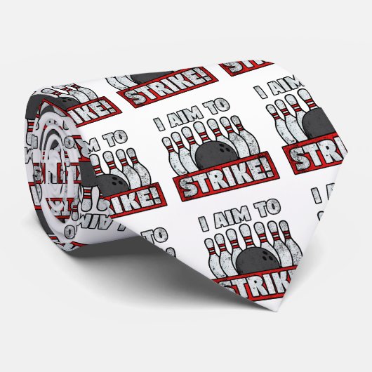 I aim to strike stropdas (Opgerold)