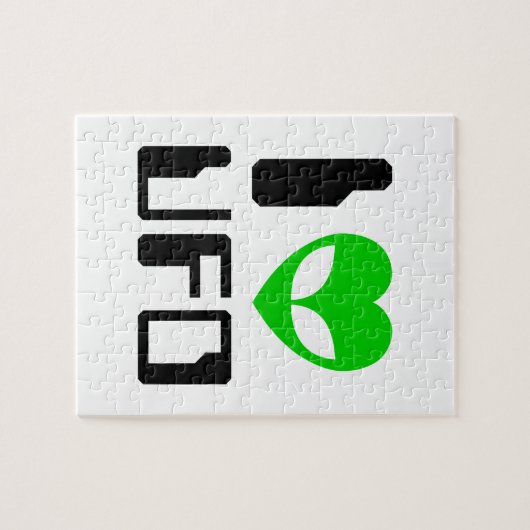I Alien Hart UFO Legpuzzel (Horizontaal)