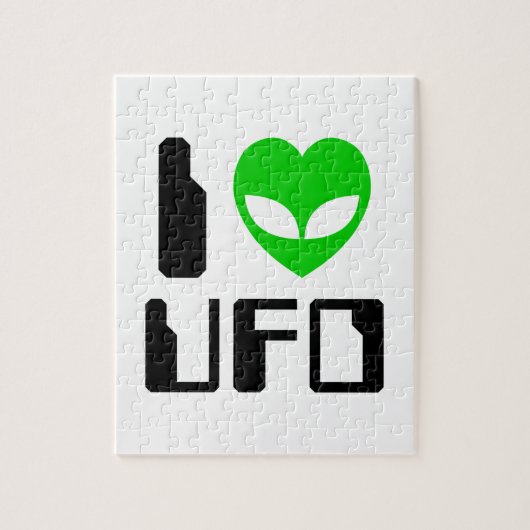 I Alien Hart UFO Legpuzzel (Verticaal)