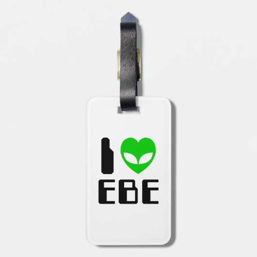 I Alien Heart EBE Bagagelabel (Achterkant verticaal)