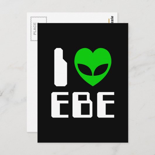 I Alien Heart EBE Briefkaart (Voorkant / Achterkant)