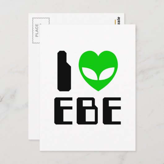 I Alien Heart EBE Briefkaart (Voorkant / Achterkant)