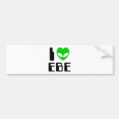 I Alien Heart EBE Bumpersticker (Voorkant)