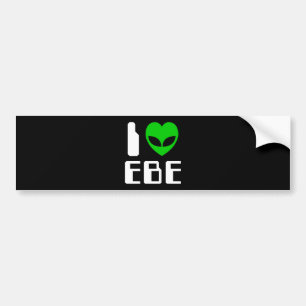 I Alien Heart EBE Bumpersticker