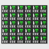 I Alien Heart EBE Cadeaupapier (Vlak)