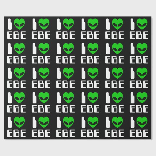 I Alien Heart EBE Cadeaupapier (Vlak)