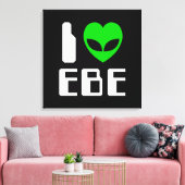 I Alien Heart EBE Canvas Afdruk (Insitu (Woonkamer))