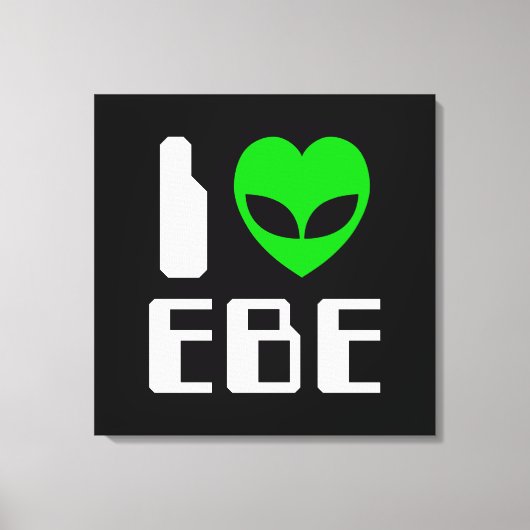 I Alien Heart EBE Canvas Afdruk (Voorkant)