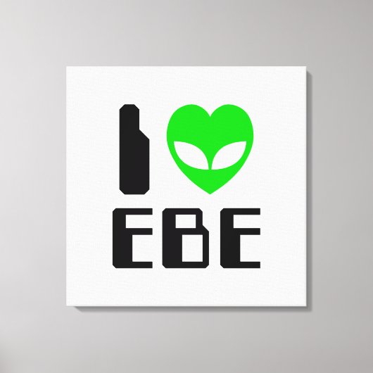 I Alien Heart EBE Canvas Afdruk (Voorkant)