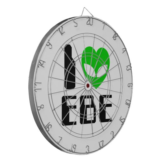 I Alien Heart EBE Dartbord (Voorkant Links)