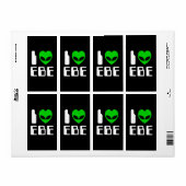 I Alien Heart EBE Etiket (Full Sheet)