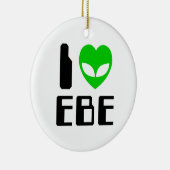 I Alien Heart EBE Keramisch Ornament (Rechts)