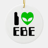 I Alien Heart EBE Keramisch Ornament (Voorkant)