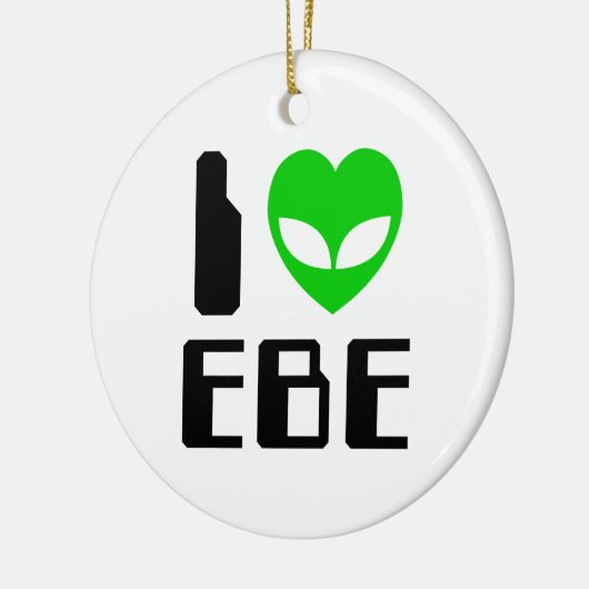 I Alien Heart EBE Keramisch Ornament (Links)