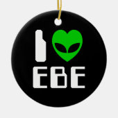 I Alien Heart EBE Keramisch Ornament (Voorkant)