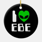 I Alien Heart EBE Keramisch Ornament (Achterkant)