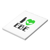 I Alien Heart EBE Notitieblok (Linkerzijde)