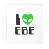 I Alien Heart EBE Notitieblok (Voorkant)