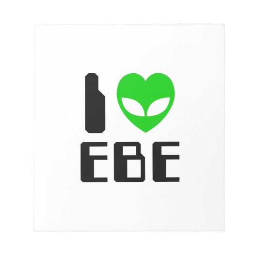 I Alien Heart EBE Notitieblok (Voorkant)