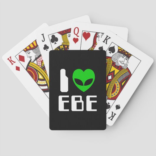 I Alien Heart EBE Pokerkaarten (Achterkant)