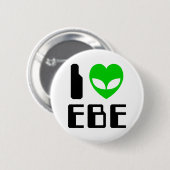 I Alien Heart EBE Ronde Button 5,7 Cm (Voorkant /achterkant)
