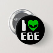 I Alien Heart EBE Ronde Button 5,7 Cm (Voorkant /achterkant)