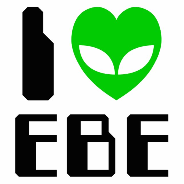 I Alien Heart EBE Staand Fotobeeldje (Voorkant)