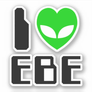 I Alien Heart EBE Sticker