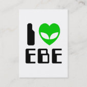 I Alien Heart EBE Visitekaartje (Achterkant)