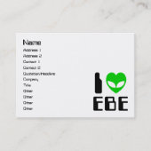 I Alien Heart EBE Visitekaartje (Voorkant)