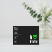 I Alien Heart EBE Visitekaartje (Staand voorkant)