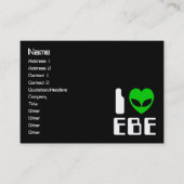 I Alien Heart EBE Visitekaartje (Voorkant)