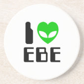 I Alien Heart EBE Zandsteen Onderzetter (Voorkant)