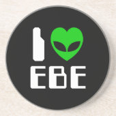 I Alien Heart EBE Zandsteen Onderzetter (Voorkant)