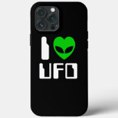 I Alien Heart UFO Case-Mate iPhone Case (Achterkant)