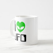 I Alien Heart UFO Coffee-Mok Koffiemok (Voorkant links)