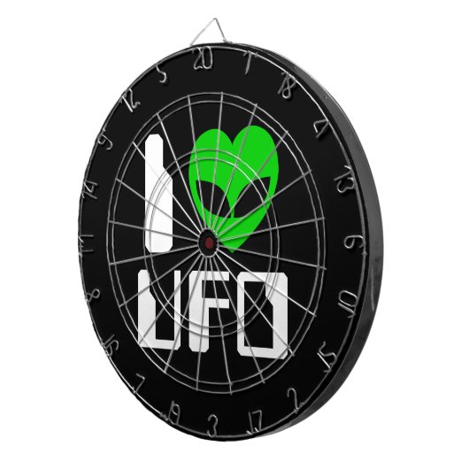 I Alien Heart UFO Dartbord (Voorkant Rechts)