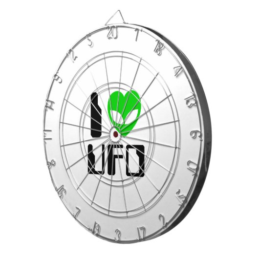 I Alien Heart UFO Dartbord (Voorkant Rechts)