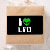 I Alien Heart UFO Etiket (Insitu)