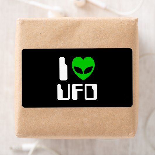 I Alien Heart UFO Etiket (Insitu)