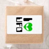 I Alien Heart UFO Etiket (Insitu)