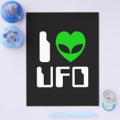 I Alien Heart UFO Flyer (Enkel)