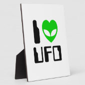I Alien Heart UFO Fotoplaat (Zijkant)