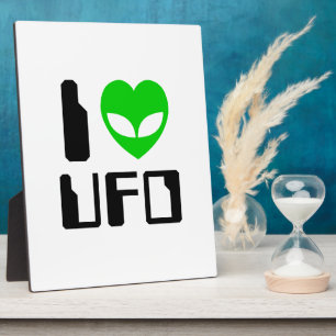 I Alien Heart UFO Fotoplaat