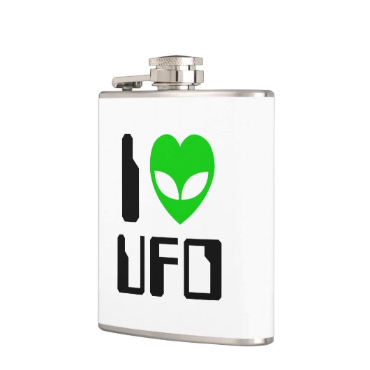 I Alien Heart UFO Heupfles (Links)