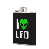I Alien Heart UFO Heupfles (Links)