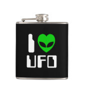 I Alien Heart UFO Heupfles (Voorkant)